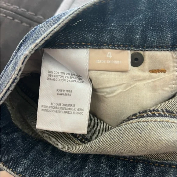 Michael Kors Womens 4 Bootcut Jeans Low Rise Comfort Denim Dark Wash - Picture 4 of 4